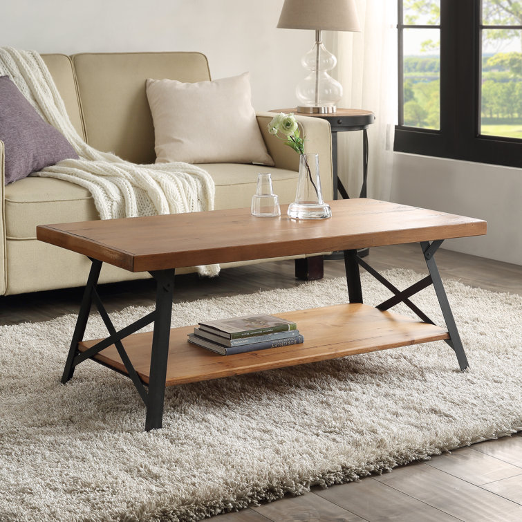 Gracie Oaks Trestle Coffee Table Wayfair